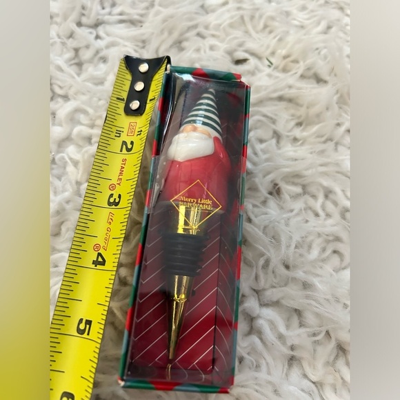 Merry Little Barware Elf Gnome Bottle Stopper Christmas - Picture 4 of 4